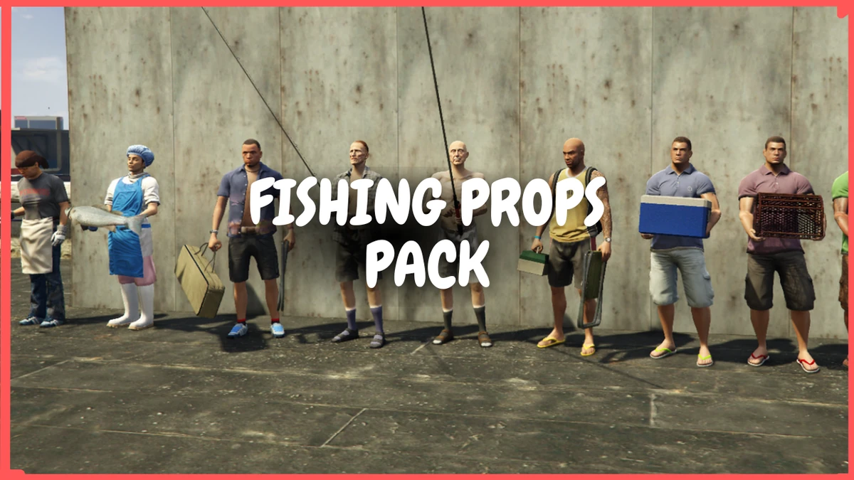 Fishing Props Pack FiveM | Fishing Cabin & Sea Life Props | Open Source